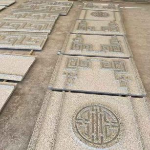 眉山 白麻花岗岩外墙立面雕刻板