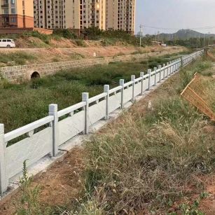 眉山 白麻河道栏杆效果展示图