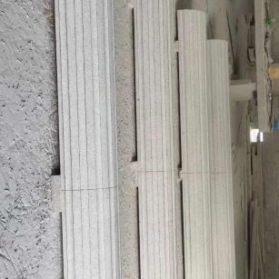 眉山 花岗岩厂家带你看白麻花岗岩门楼大柱柱皮