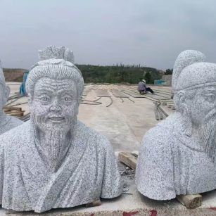 眉山 白麻花岗岩石材人物立体雕刻