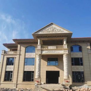 眉山 黄金麻花岗岩别墅外墙干挂