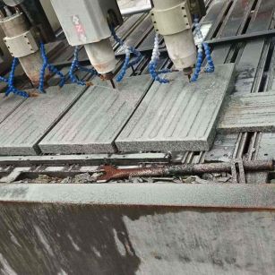 眉山 芝麻白花岗岩荔枝面盲道雕刻