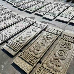 眉山 黄金麻花岗岩外墙雕刻板