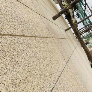 眉山 黄金麻花岗岩荔枝面外墙干挂石材效果示例