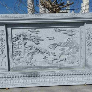 眉山 芝麻白大型照壁，屏风，影壁