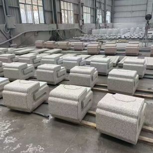 眉山 白麻花岗岩异形加工-石凳，坐凳