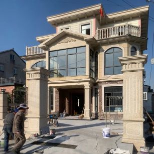 眉山 黄金麻花岗岩荔枝面别墅外墙干挂私家专属