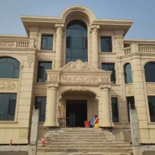 眉山 黄金麻花岗岩别墅外墙干挂