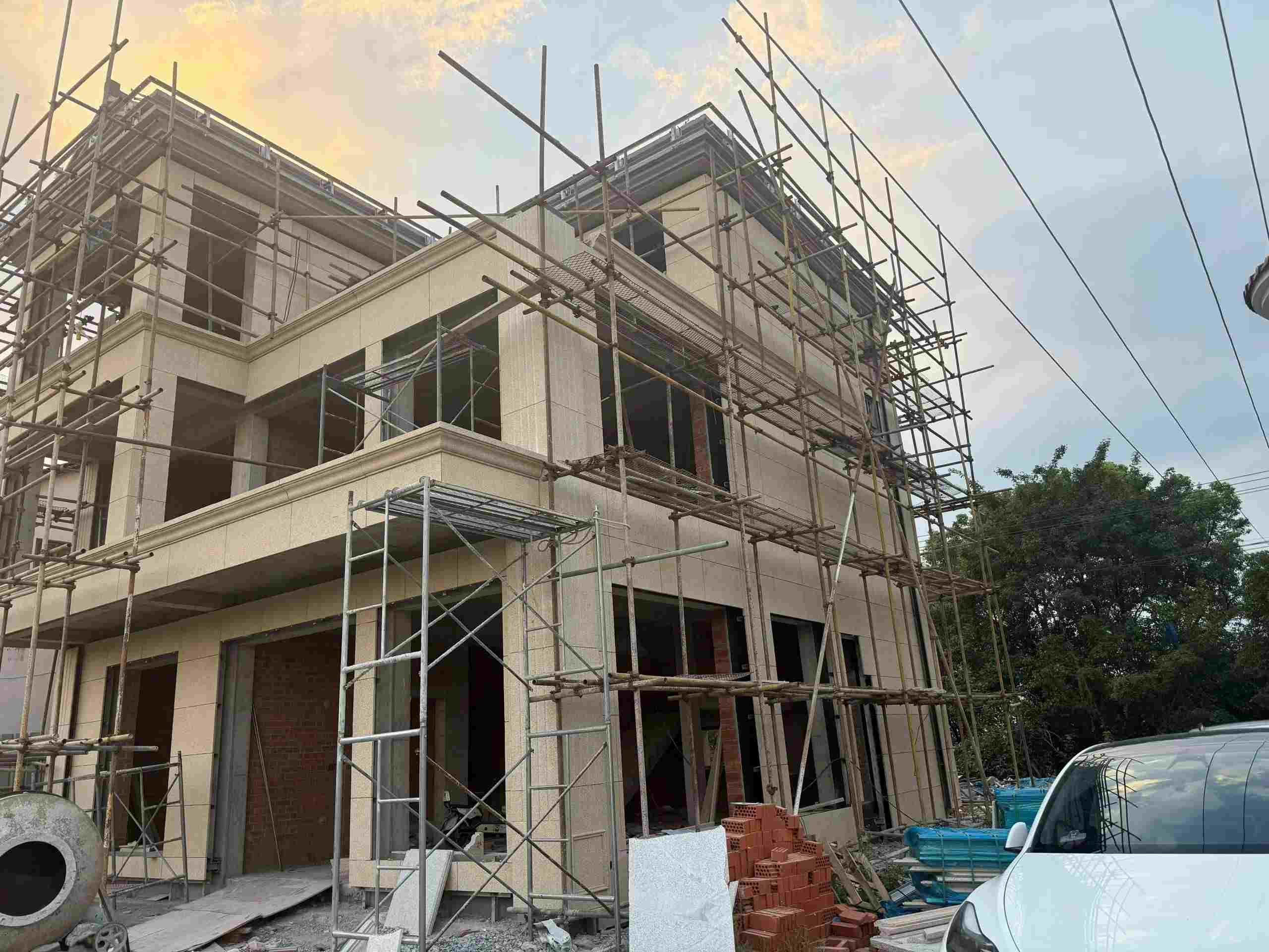 眉山 黄金麻荔枝面花岗岩外墙干挂