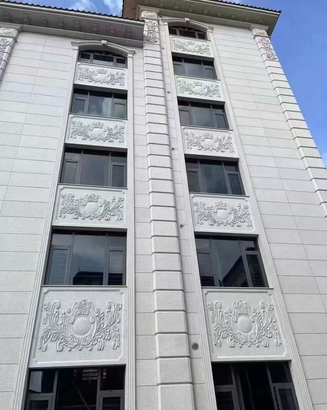 眉山 白麻荔枝面花岗岩别墅外墙干挂