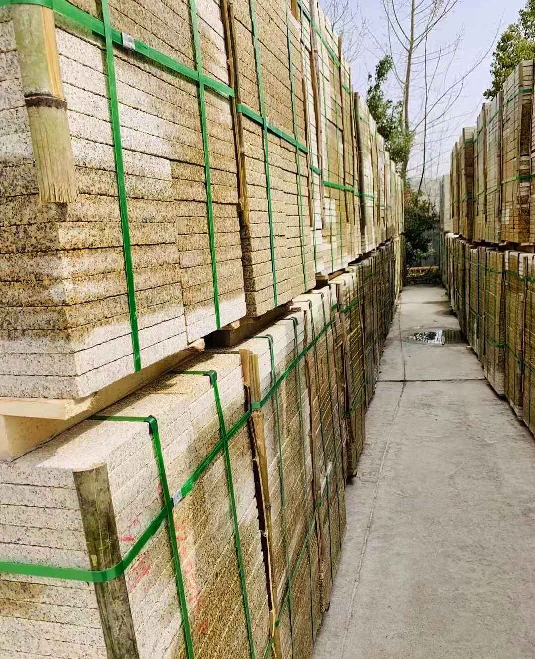 眉山 黄金麻花岗岩荔枝面地铺石