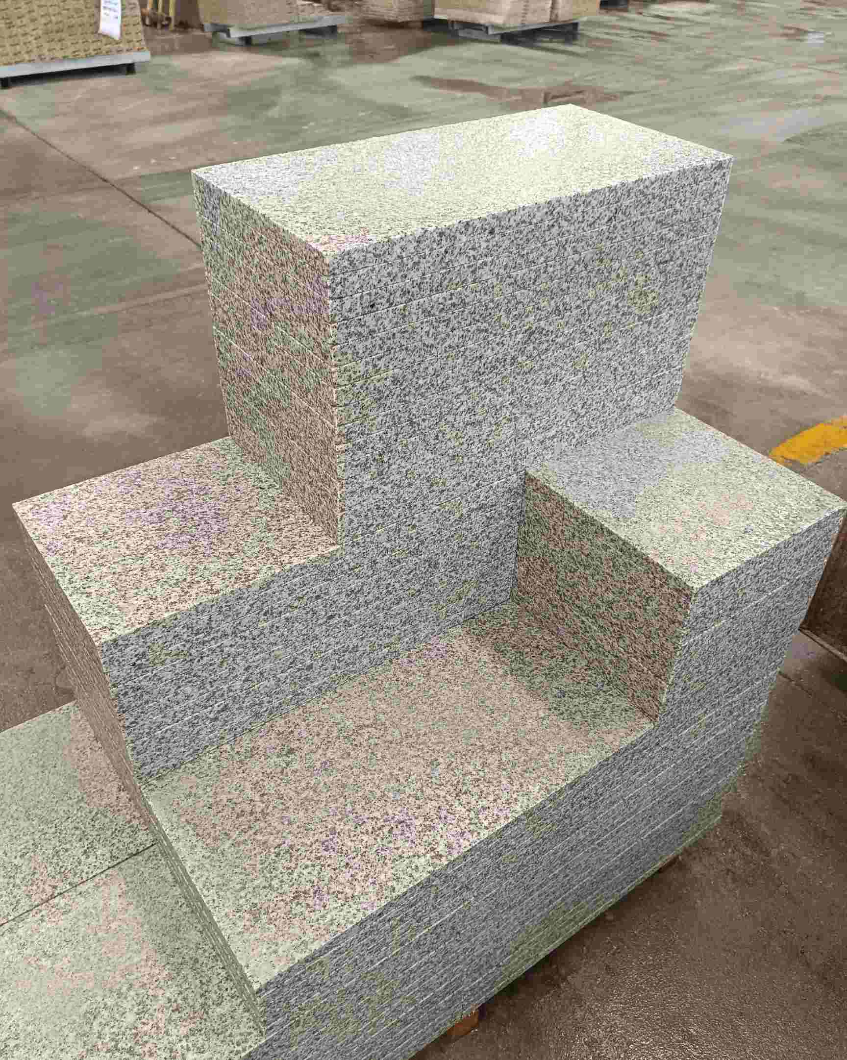 眉山 白麻花岗岩荔枝面地铺石