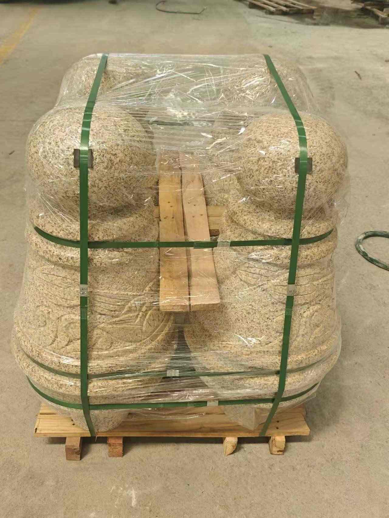 眉山 黄金麻异形定制雕花——棒棒糖挡车柱