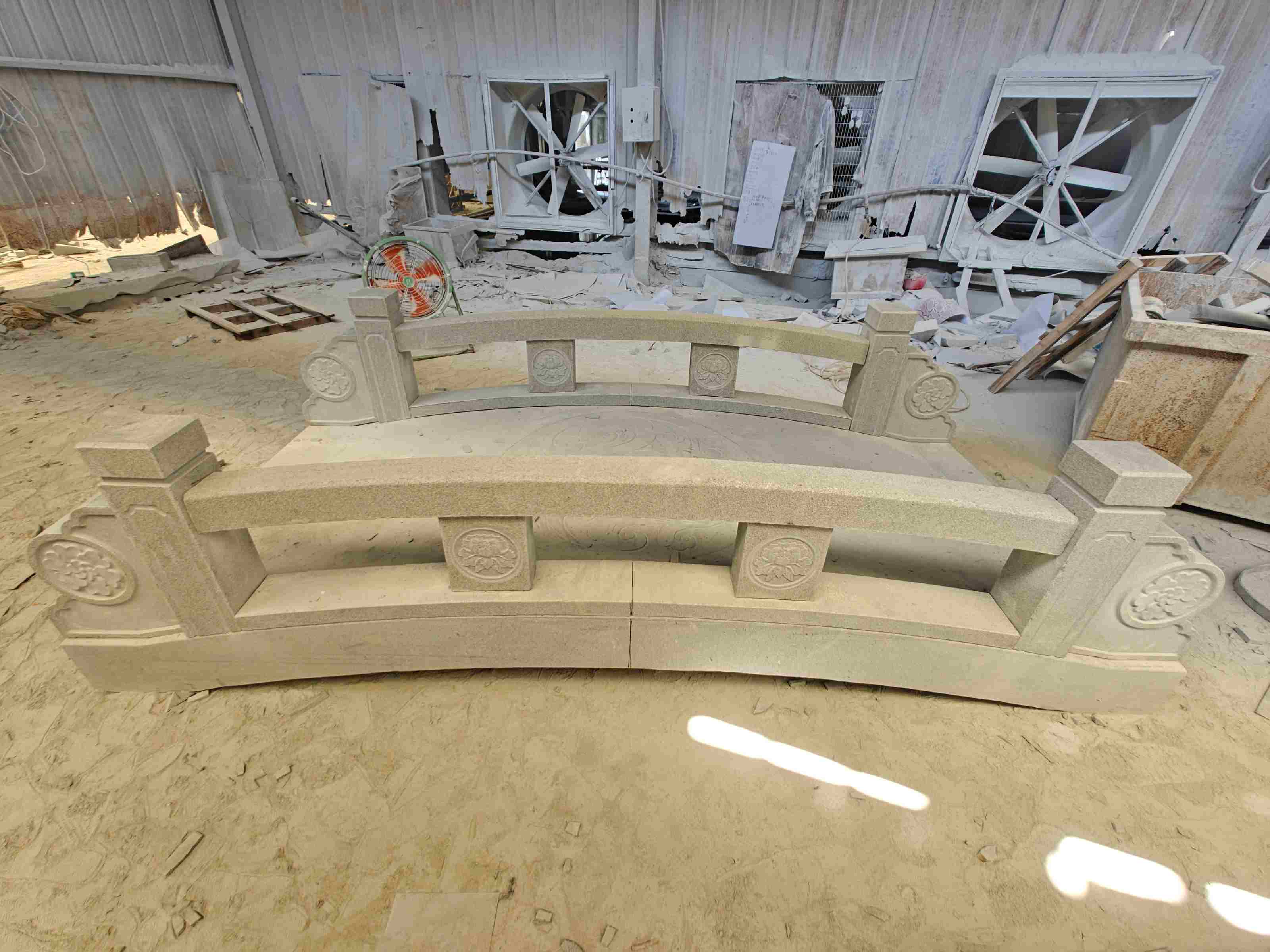 眉山 芝麻灰花岗岩异形加工-拱桥，石桥