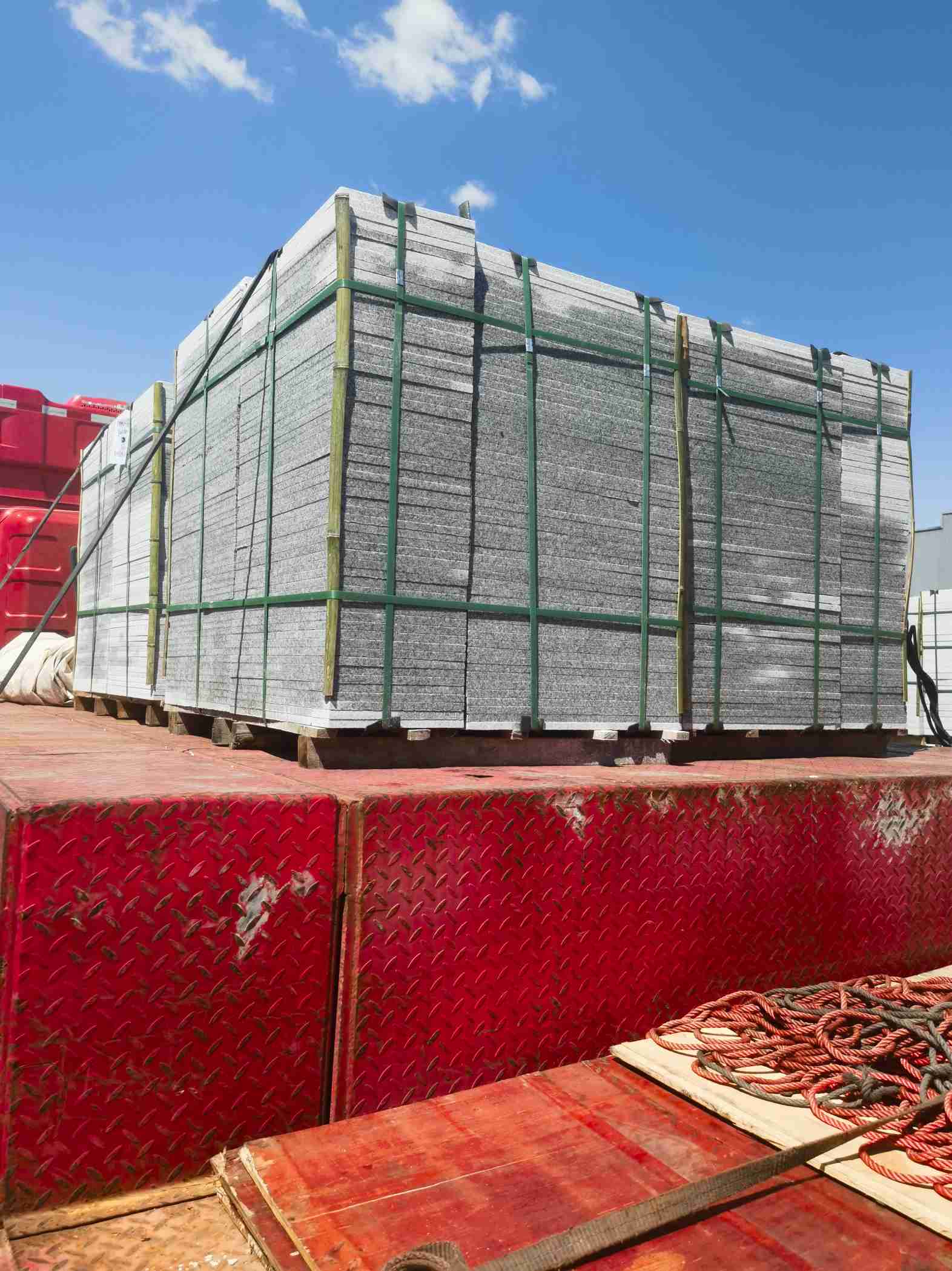 眉山 芝麻白火烧规格板地铺石300*600/600*600