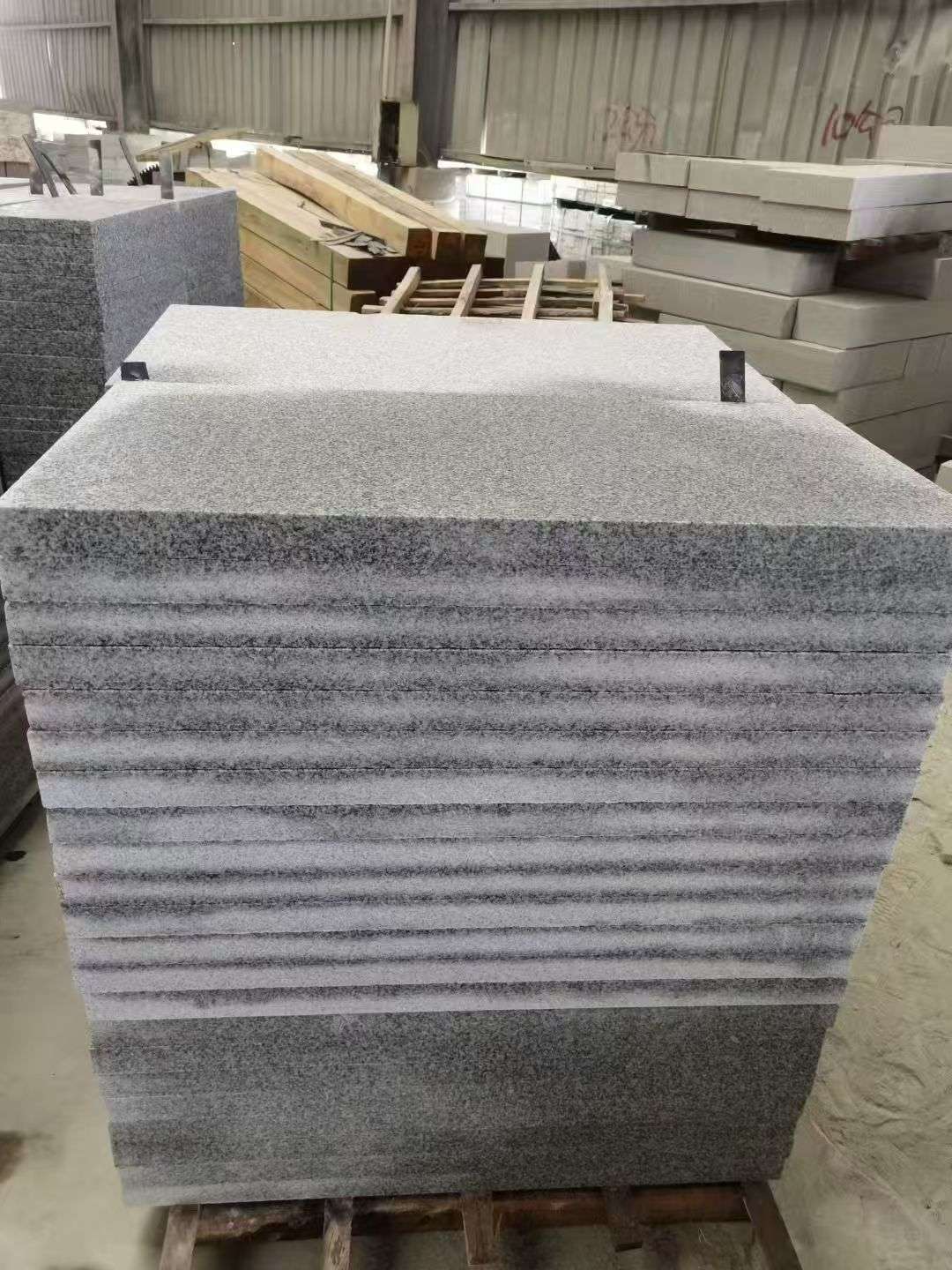 眉山 芝麻白5公分火烧地铺成品，900*400，规格可定制