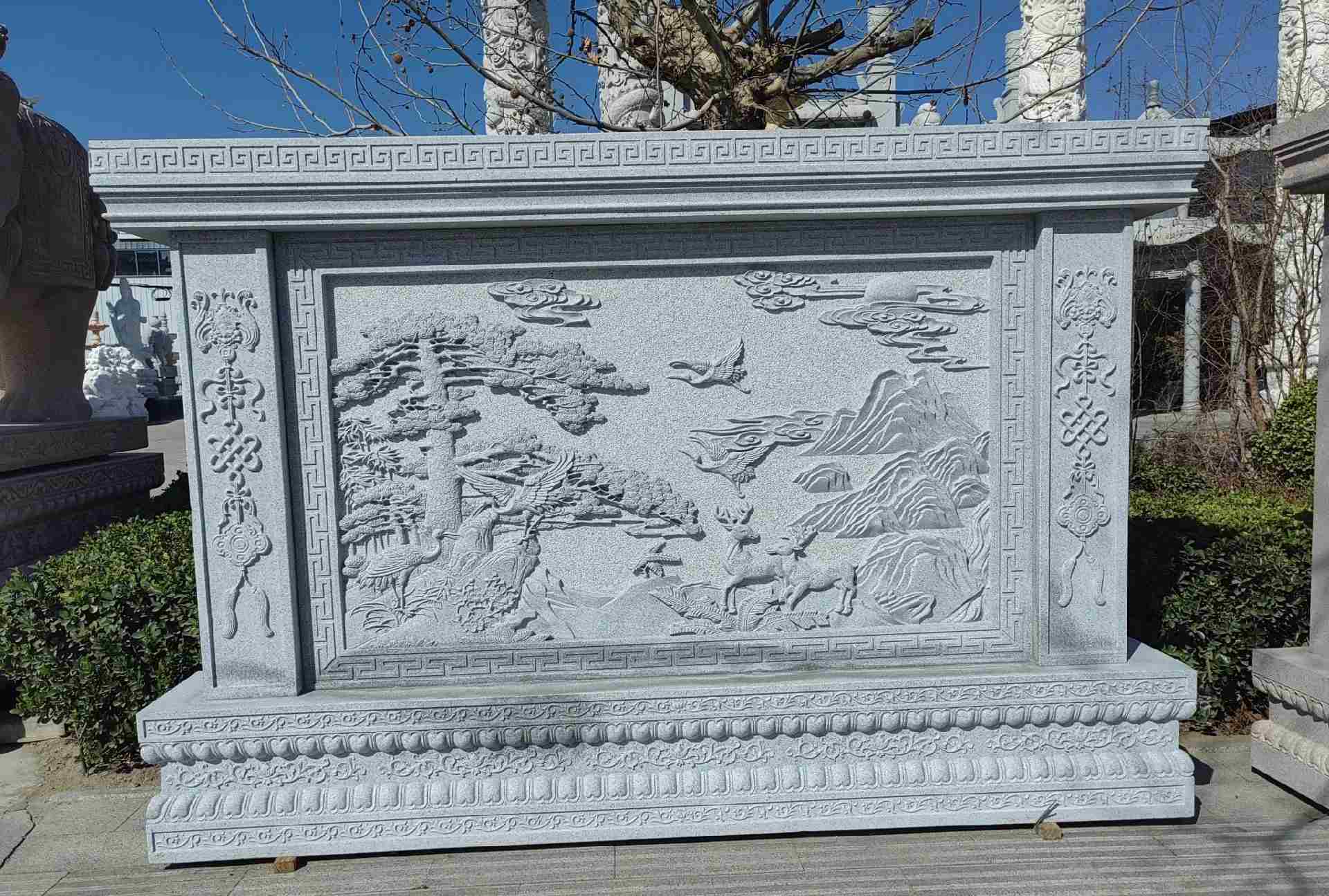 眉山 芝麻白大型照壁，屏风，影壁