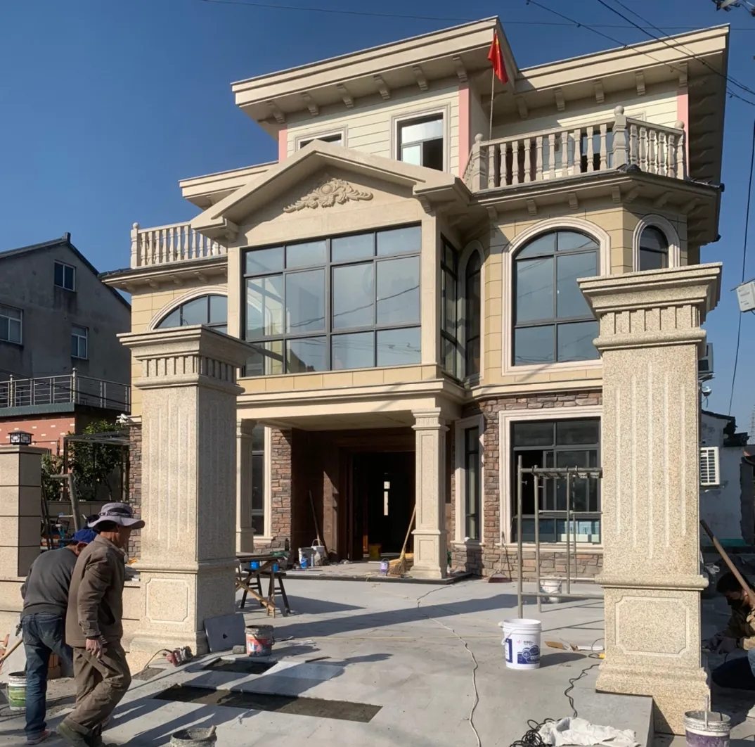 眉山 黄金麻花岗岩荔枝面别墅外墙干挂私家专属